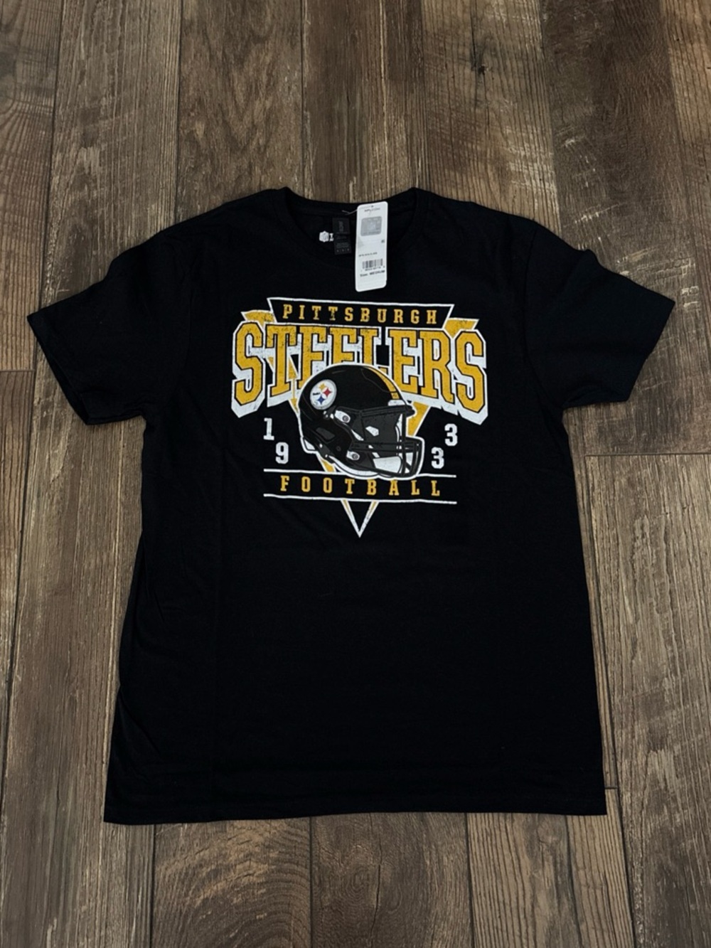 NEW Men’s Black NFL Football Team Apparel T-Shirt Pittsburgh Steelers Size M